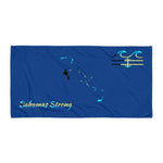 Coastal Crue Bahamas Strong Edition Beach Towel - Fla Coastal Sunshine State Local Gear