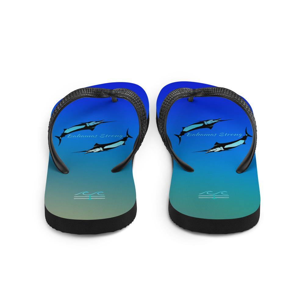 Bahamas Strong Edition Flip-Flops - Fla Coastal Sunshine State Local Gear