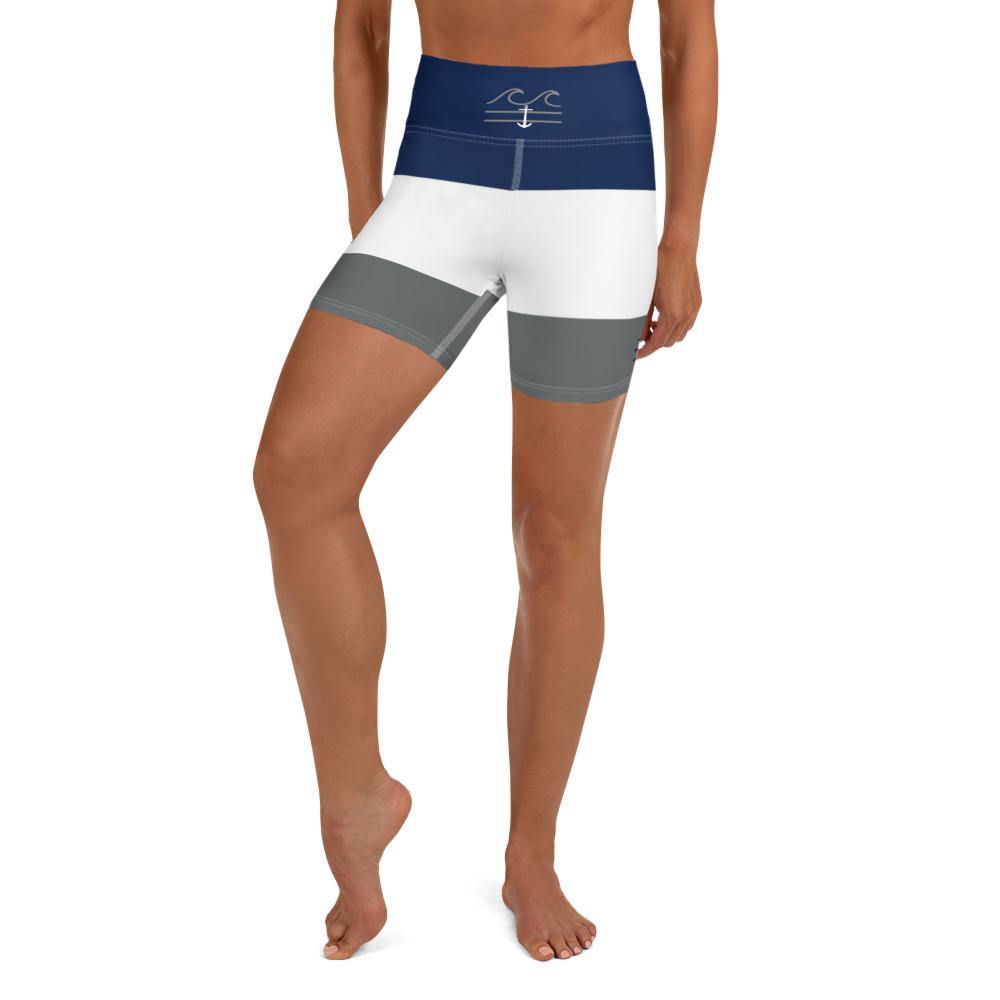 Nauti Lines Yoga Shorts - Fla Coastal Sunshine State Local Gear