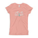 Coastal Crue Girl's Slim Fit T-Shirt (Youth) - Fla Coastal Sunshine State Local Gear