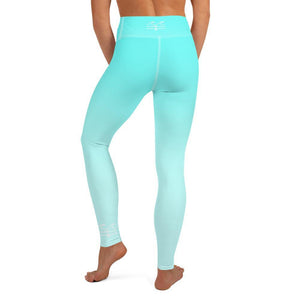 Aqua Horizon Performance Leggings - Fla Coastal Sunshine State Local Gear