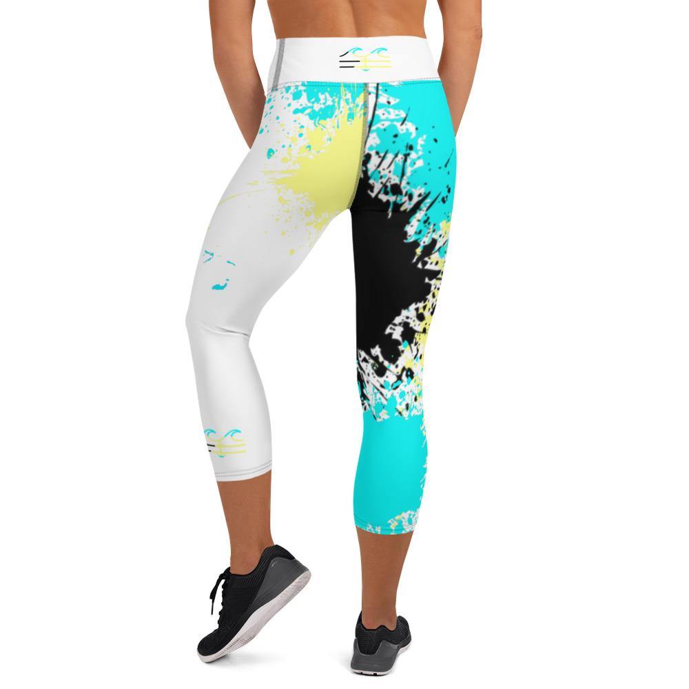 Bahama Splash Edition Capri Leggings - Fla Coastal Sunshine State Local Gear