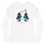 Palms in Surf Long Sleeve - Fla Coastal Sunshine State Local Gear