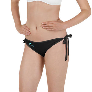 Black & Teal Reversible Bikini Bottom - Fla Coastal Sunshine State Local Gear